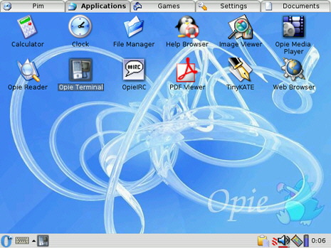Opie desktop